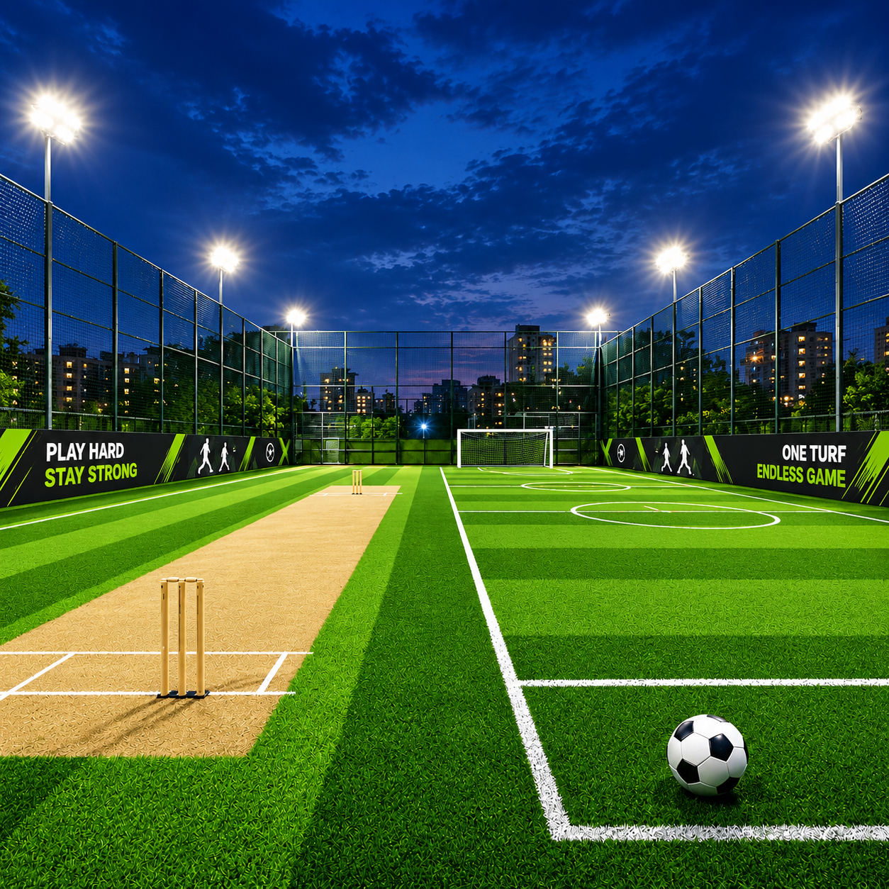 All Weather Cricket & Football Turf